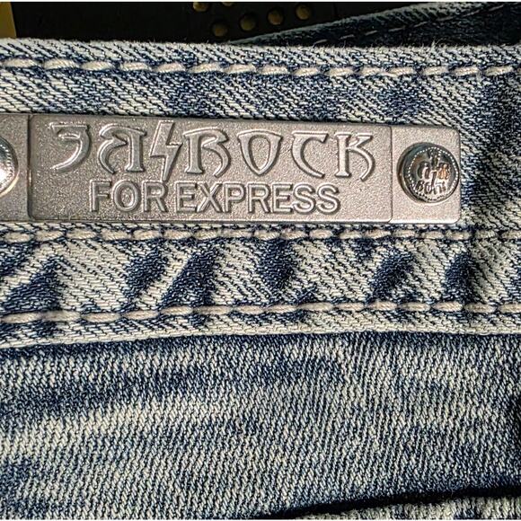 ReRock for Express Boot Cut Women Jeans Cowgirl Size 4R Western wear - Picture 3 of 5